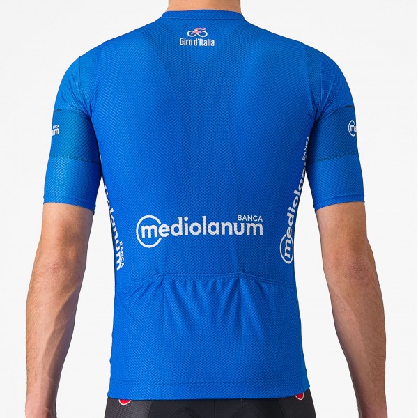 Heren Fietskleding Blauwe Trui Giro d'Italia 2024 Classificatie