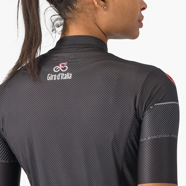 Dames Fietskleding Zwart Giro d'Italia 2024 Competizione-shirt