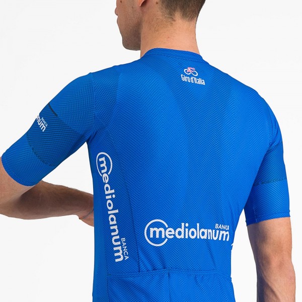 Heren Fietskleding Blauwe Trui Giro d'Italia 2024 Classificatie