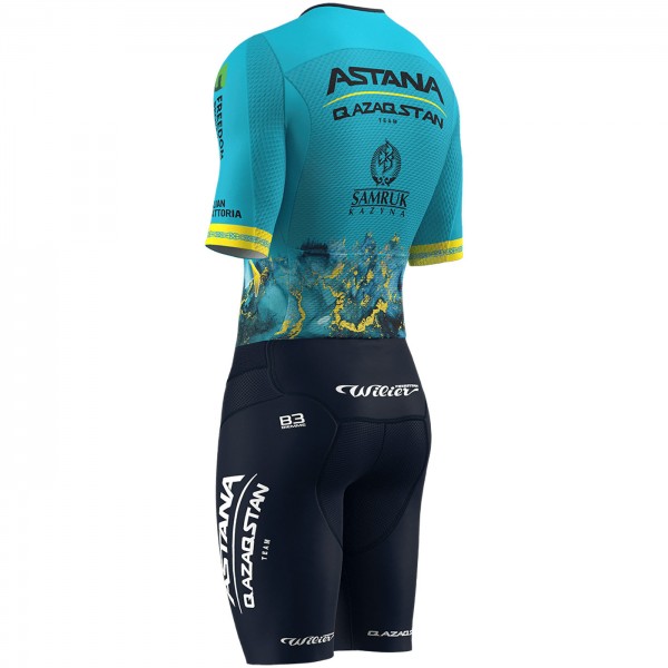 Heren Fietskleding Biemme Astana Qazaqstan 2024 Eendelig Pak