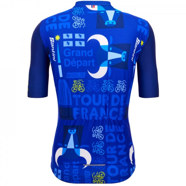Heren Fietskleding Santini Tour de France 2024 trui - Turijn