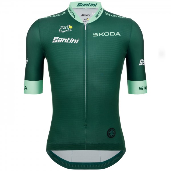 Heren Fietskleding Tour de France 2024 Groene trui