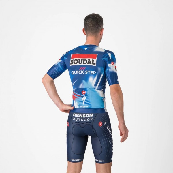 Heren Fietskleding Castelli Soudal Quick-Step 2025 Free Aero Race S Bib Tights