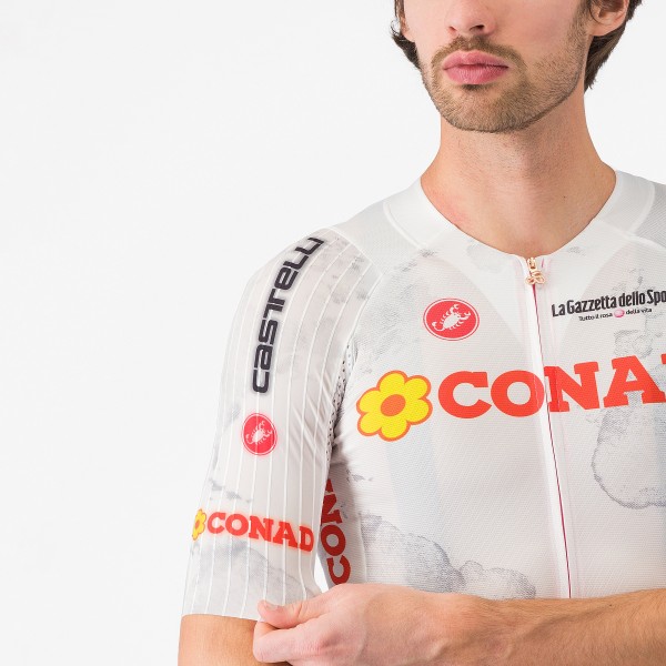 Wit Giro d'Italia 2025 Race 8S shirt voor heren