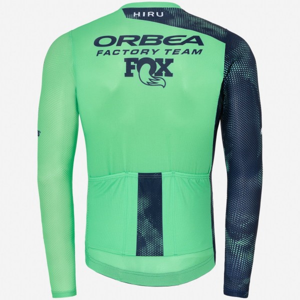 Heren Fietskleding Hiru Orbea Factory Team 2025 Lab Aero trui met lange mouwen