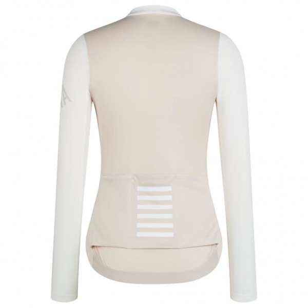 Dames Fietskleding Rapha Pro Team Lightweight damesshirt met lange mouwen - wit