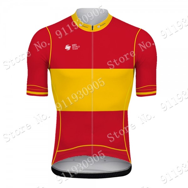 FDJ Pro Team Spanish Espana 2021 Wielerkleding Fietsshirt Korte Mouw 2021072837