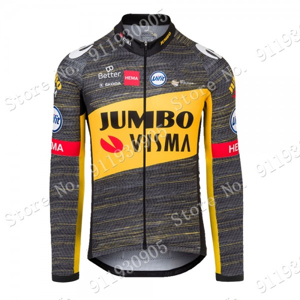 Jumbo Visma Tour De France 2021 Fietsshirt Lange Mouw 2021072882