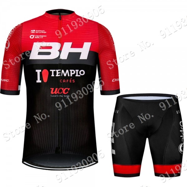 BH Pro Team 2021 Fietskleding Fietsshirt Korte Mouw+Korte Fietsbroeken Bib 2021072814