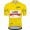 Yellow UAE Emirates Tour De France 2021 Wielerkleding Fietsshirt Korte Mouw 2021072936