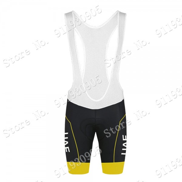 Yellow UAE Emirates Tour De France 2021 Korte Fietsbroeken Bib 2021072939