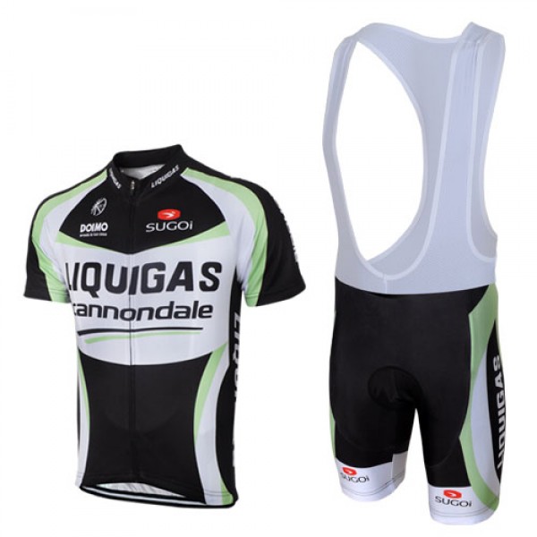 2012 Liquigas Cannondale Pro Team Fietspakken Fietsshirt Korte+Korte koersbroeken Bib zwart 4211