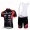 MHW Cube Racing TeamFietsshirt Korte mouwKorte fietsbroeken Bib met zeem Kits rood zwart 4298