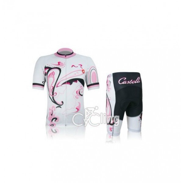 2012 Dames Castelli Fietskleding Fietsshirt Korte+Korte fietsbroeken 3642