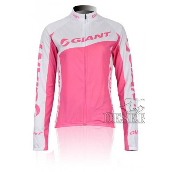 2012 Dames giant pink Fietsshirt lange mouw 3721