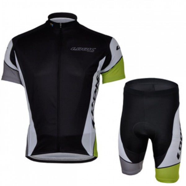 2013 LOOK Fietsshirt Korte mouw+Korte fietsbroeken met zeem Kits zwart 4003