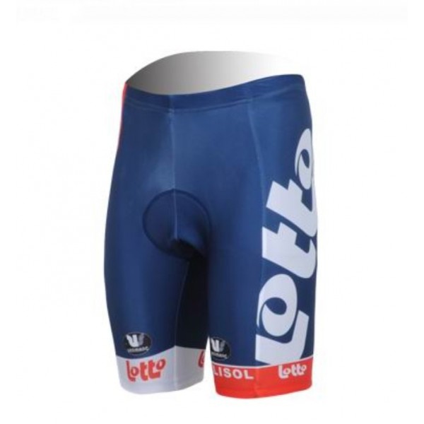 Lotto Belisol Korte fietsbroeken met zeem blauw wit 2013 681