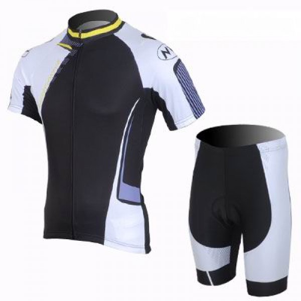 2013 Northwave Fietsshirt Korte mouw+Korte fietsbroeken met zeem Kits zwart wit 689