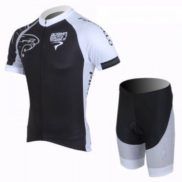 2013 Pinarello Fietsshirt Korte mouw+Korte fietsbroeken met zeem Kits zwart 704