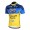 2013 Saxo Bank Tinkoff Pro Team Fietsshirt Korte mouw blauw geel 3819