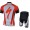 2013 Specialized Fietsshirt Korte mouw+Korte fietsbroeken met zeem Kits wit rood zwart 4026