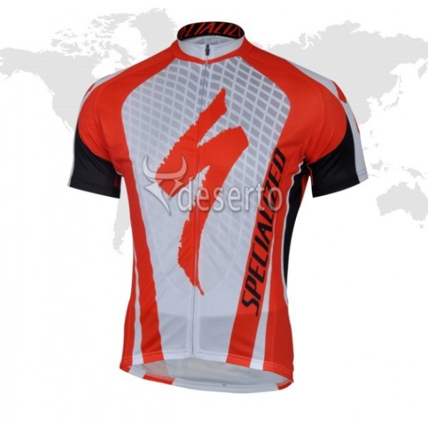 2013 Specialized Fietsshirt Korte mouw wit rood zwart 3815