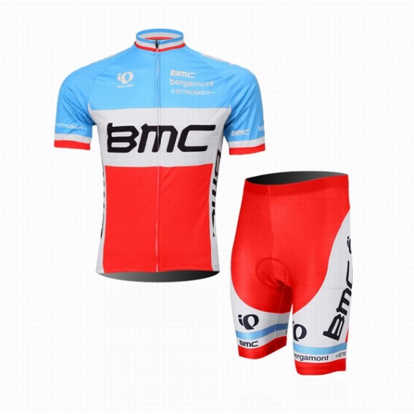 2014 BMC Racing Team Fietskleding Fietsshirt Korte Mouwen+Fietsbroek Korte zeem 877