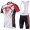 2014 Fox Bike Team Fietspakken Fietsshirt Korte+Korte koersbroeken Bib wit rood 987