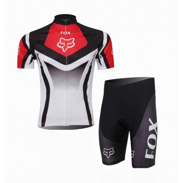 2014 Fox Racing Fietspakken Fietsshirt Korte+Korte fietsbroeken zeem rood 3991