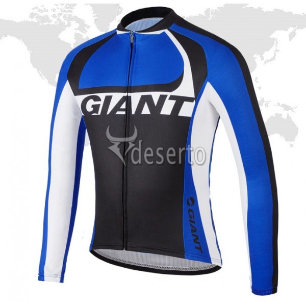 2014 Giant Fietsshirt lange mouw zwart blauw 4442