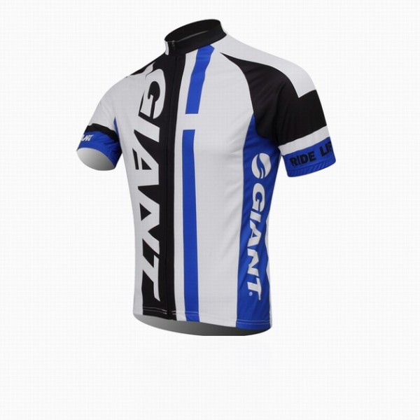 2014 Giant Fietsshirt Korte mouw zwart wit blauw 3785