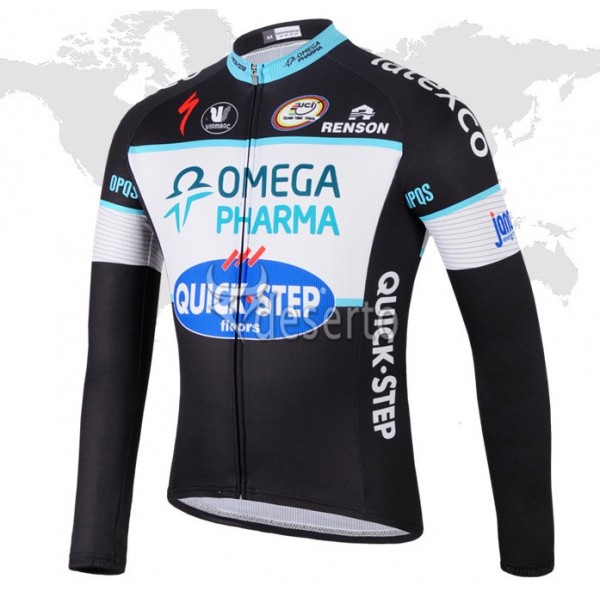 2014 Omega Pharma Quick Step Fietsshirt lange mouw 4444