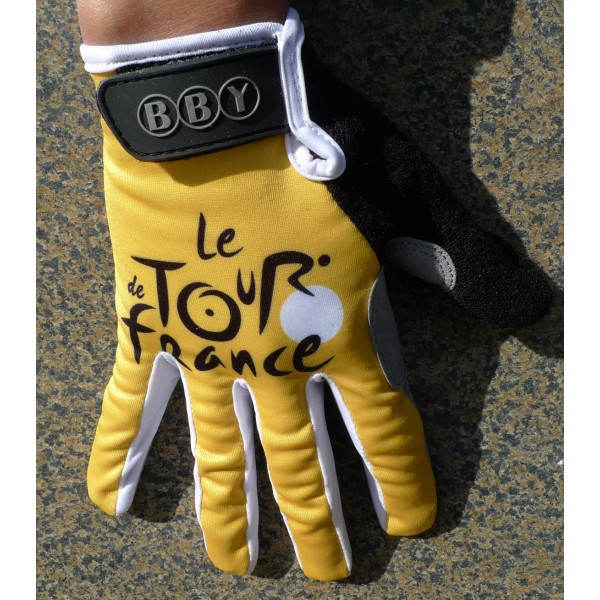 Tour De France Yellow Fiets Handschoen Lang 2909