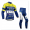 2014 FANTINI Fietskleding Fietsshirt lange mouw+lange fietsbroeken Blauw geel Wit 1415