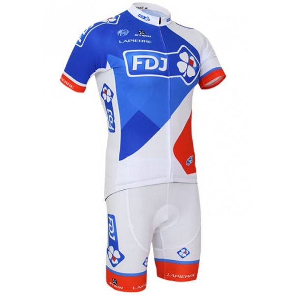 2015 FDJ Fietskleding Fietsshirt Korte+Korte Fietsbroeken 1731