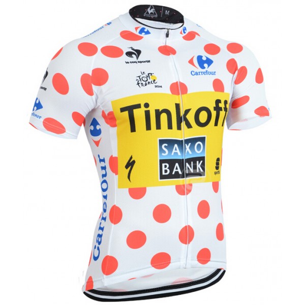 2015 Le Tour France Saxo Bank Fietsshirt Korte Mouw 1323