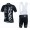 2015 Rock Racing zwart Fietskleding Set Fietsshirt Korte Mouwen+Fietsbroek Bib Korte 2214