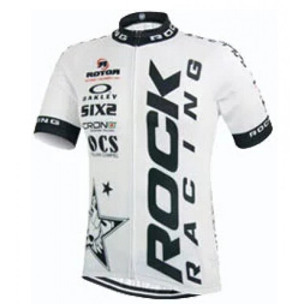 2015 Rock Racing wit Fietsshirt Korte Mouwen 2222