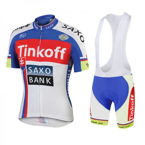 2015 Saxo bank Tionkff Fietskleding Fietsshirt Korte+Korte Fietsbroeken Bib 1950