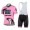 2015 Saxo Bank Sungard Dames Fietskleding Fietsshirt Korte+Korte Fietsbroeken Bib Roze 3491