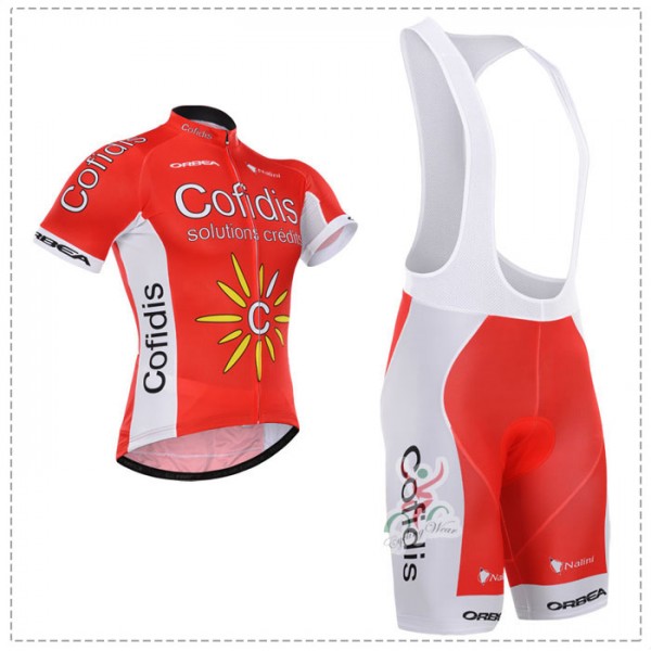 2015 Cofidis Fietskleding Fietsshirt Korte+Korte Fietsbroeken Bib 1720