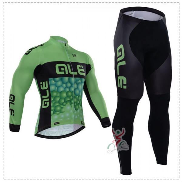 2015 ALE giordana Fietskleding Fietsshirt lange mouw+Lange fietsbroeken 2539