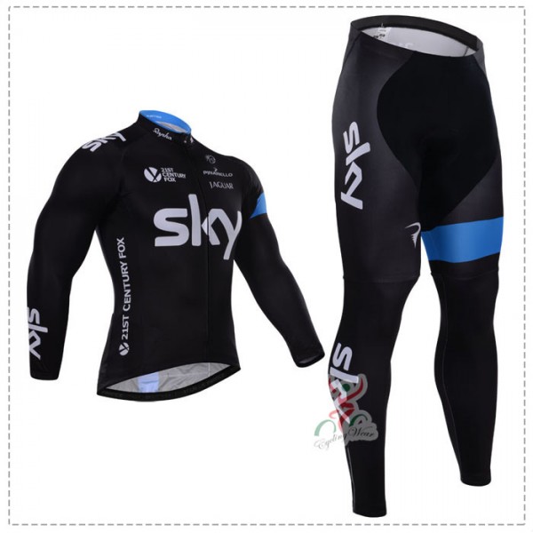 2015 SKY Fietskleding Fietsshirt lange mouw+Lange fietsbroeken 2068