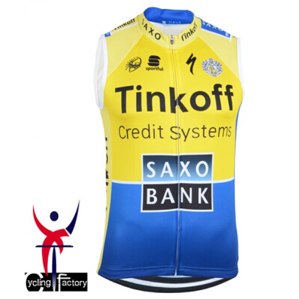 2014 Saxo Bank Tinkoff Fietsshirt Zonder Mouwen 1326