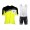 WILIER 2015 geel wit zwart Fietskleding Set Fietsshirt Korte Mouwen+Fietsbroek Bib Korte 2284