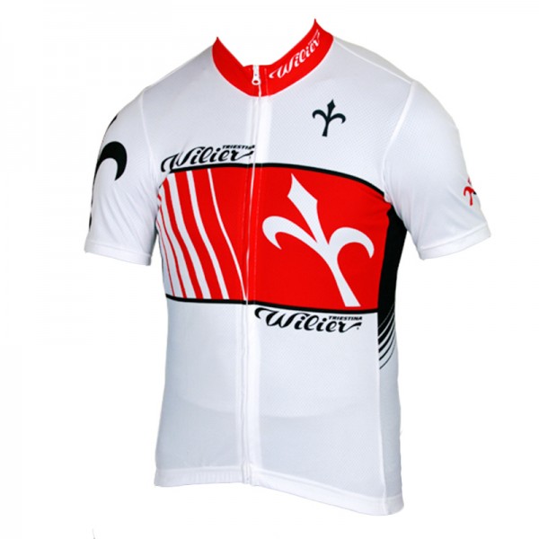 2015 WILIER wit rood Fietsshirt Korte Mouwen 2291