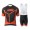 2015 KTM Proteam zwart orange Fietskleding Set Fietsshirt Korte Mouwen+Fietsbroek Bib Korte 2161