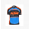 KTM 2015 Proteam blauw zwart Fietsshirt Korte Mouwen 2172