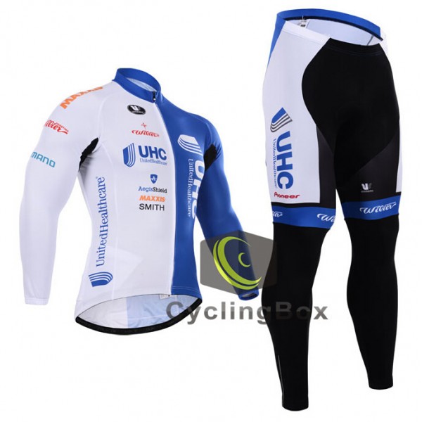 2015 UHC Fietskleding set Fietsshirt Lange Mouwen+lange fietsbroeken 2137