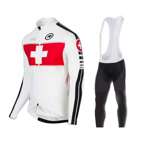 2015 Assos Fietskleding Fietsshirt lange mouw+Lange fietsbroeken Bib 1498